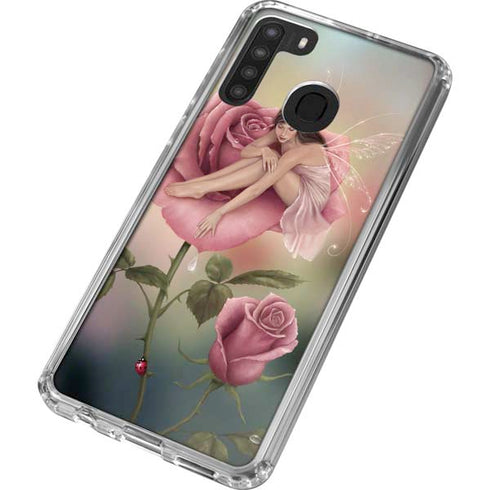 Rachel Anderson Rose Fairy Galaxy A21 Clear Case