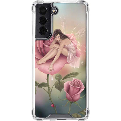 Rachel Anderson Rose Fairy Galaxy S22 Clear Case