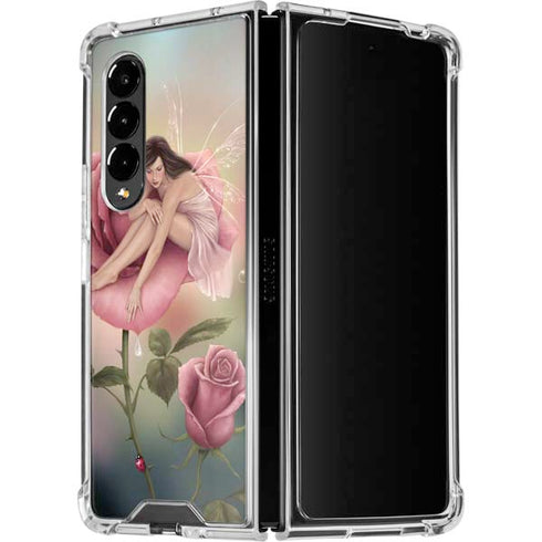 Rachel Anderson Rose Fairy Galaxy Z Fold4 5G Clear Case