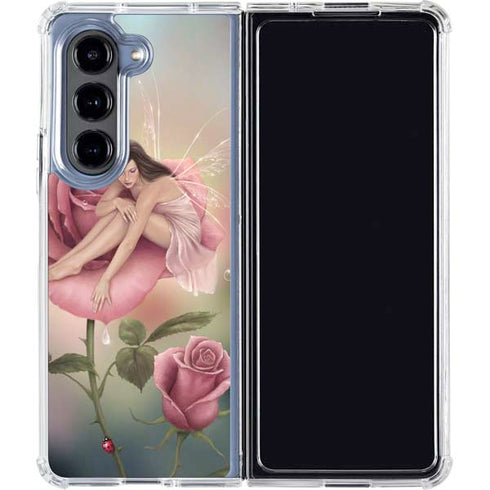 Rose Fairy by Rachel Anderson Galaxy Z Fold5 5G Clear Case