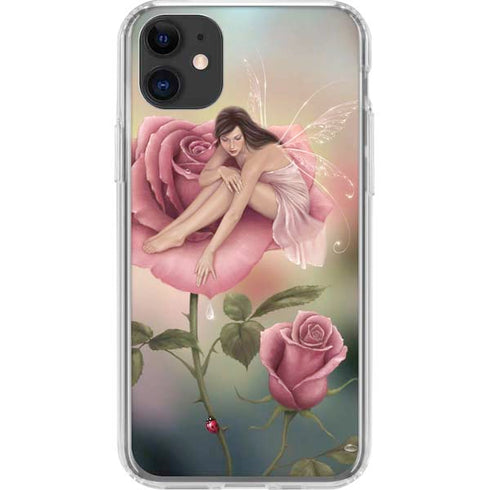 Rose Fairy by Rachel Anderson iPhone 11 Clear Case