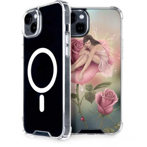 Rose Fairy by Rachel Anderson iPhone 15 Plus MagSafe Case