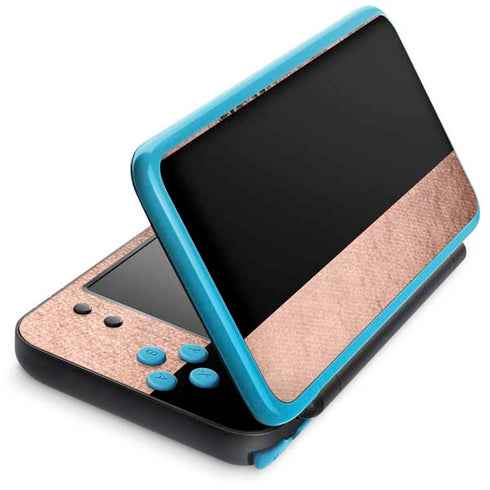 Rose Gold and Black Marble Nintendo 2DS XL (2017) Skin