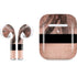 Rose Gold and Black Marble Apple AirPods 2 Skin