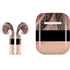 Rose Gold and Black Marble Apple AirPods Skin