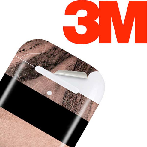 Rose Gold and Black Marble Apple AirPods Skin