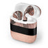 Rose Gold and Black Marble Apple AirPods Skin
