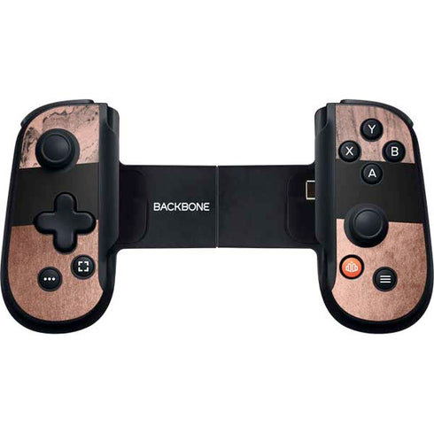 Rose Gold and Black Marble Backbone One for iPhone Game Controller Skin