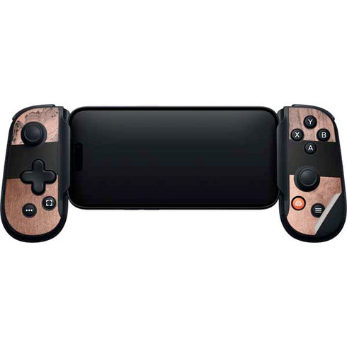 Rose Gold and Black Marble Backbone One for iPhone Game Controller Skin