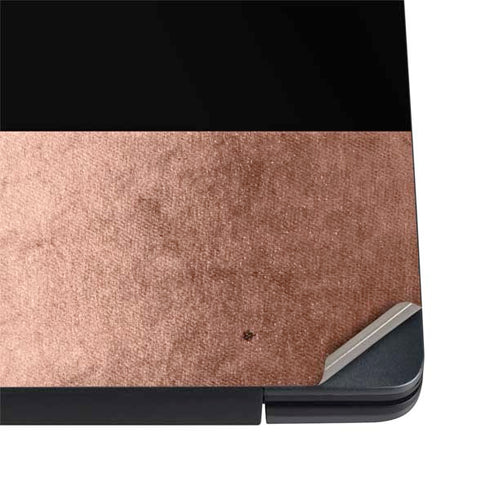 Rose Gold and Black Marble Dell Vostro Skin