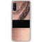 Rose Gold and Black Marble Galaxy A10e Clear Case