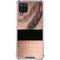 Rose Gold and Black Marble Galaxy A12 Clear Case