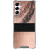 Rose Gold and Black Marble Galaxy A15 5G Clear Case