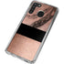 Rose Gold and Black Marble Galaxy A21 Clear Case