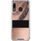 Rose Gold and Black Marble Galaxy A30 Clear Case