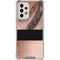 Rose Gold and Black Marble Galaxy A53 5G Clear Case