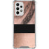 Rose Gold and Black Marble Galaxy A53 5G Clear Case