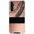 Rose Gold and Black Marble Galaxy A54 5G Clear Case