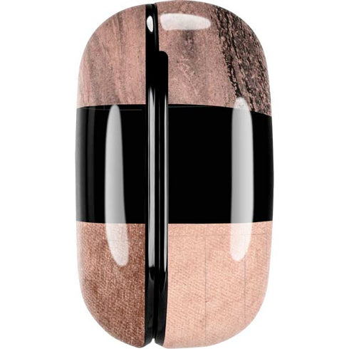 Rose Gold and Black Marble Galaxy Buds Pro Skin