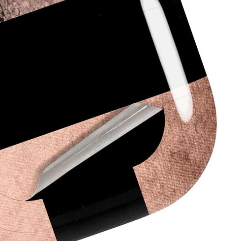 Rose Gold and Black Marble Galaxy Buds Pro Skin