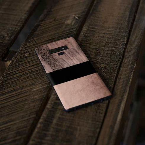 Rose Gold and Black Marble Galaxy Note 9 Skin