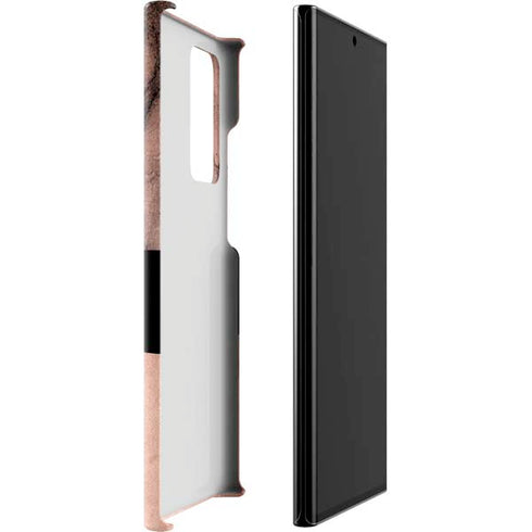 Rose Gold and Black Marble Galaxy Note20 Ultra 5G Lite Case