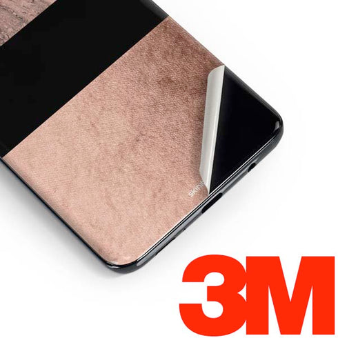 Rose Gold and Black Marble Galaxy S10 Skin