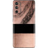 Rose Gold and Black Marble Galaxy S20 Fan Edition Skin