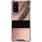 Rose Gold and Black Marble Galaxy S20 FE Clear Case