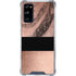 Rose Gold and Black Marble Galaxy S20 FE Clear Case