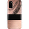 Rose Gold and Black Marble Galaxy S20 Lite Case