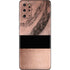 Rose Gold and Black Marble Galaxy S20 Plus Skin
