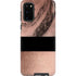Rose Gold and Black Marble Galaxy S20 Pro Case