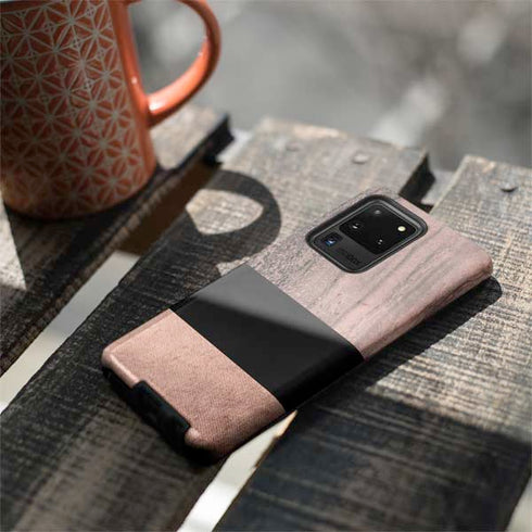 Rose Gold and Black Marble Galaxy S20 Ultra 5G Pro Case