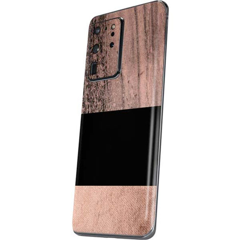 Rose Gold and Black Marble Galaxy S20 Ultra 5G Skin