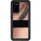 Rose Gold and Black Marble Galaxy S20 Waterproof Case