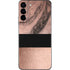 Rose Gold and Black Marble Galaxy S22 Plus Skin