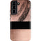 Rose Gold and Black Marble Galaxy S22 Pro Case