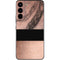 Rose Gold and Black Marble Galaxy S22 Skin