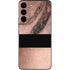 Rose Gold and Black Marble Galaxy S22 Skin