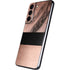 Rose Gold and Black Marble Galaxy S22 Skin