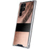 Rose Gold and Black Marble Galaxy S22 Ultra Clear Case