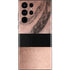 Rose Gold and Black Marble Galaxy S22 Ultra Skin