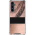 Rose Gold and Black Marble Galaxy S23 FE Clear Case