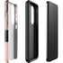 Rose Gold and Black Marble Galaxy S23 Plus Pro Case