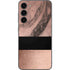 Rose Gold and Black Marble Galaxy S23 Plus Skin