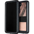 Rose Gold and Black Marble Galaxy S23 Plus Waterproof Case
