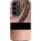 Rose Gold and Black Marble Galaxy S23 Pro Case