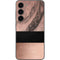 Rose Gold and Black Marble Galaxy S23 Skin