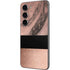 Rose Gold and Black Marble Galaxy S23 Skin